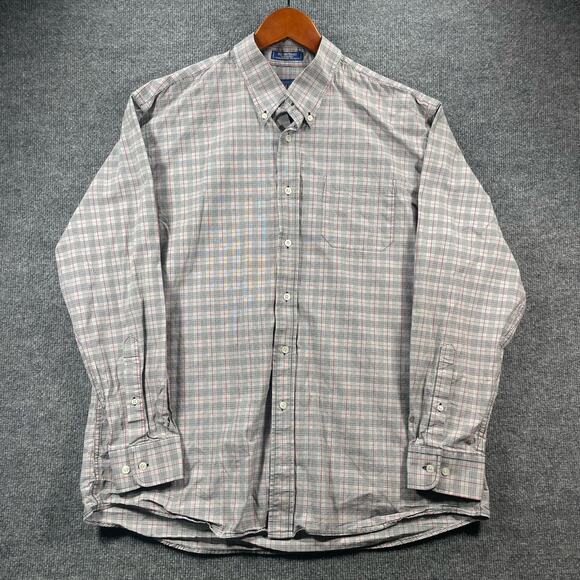 Pendleton Woolen Mills Metro Shirt Men's XL Black/Red Plaid Wrinkle Resistant - Picture 1 of 9